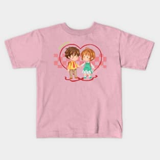 Sakura & Syaoran Kids T-Shirt